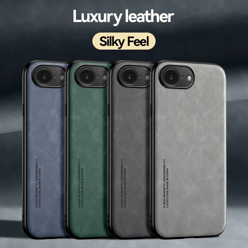 Skin Feeling Magnetic Case for Apple iPhone 16e iPhone 16 Pro Max Plus Protective Cover Shockproof Coque Funda Capa