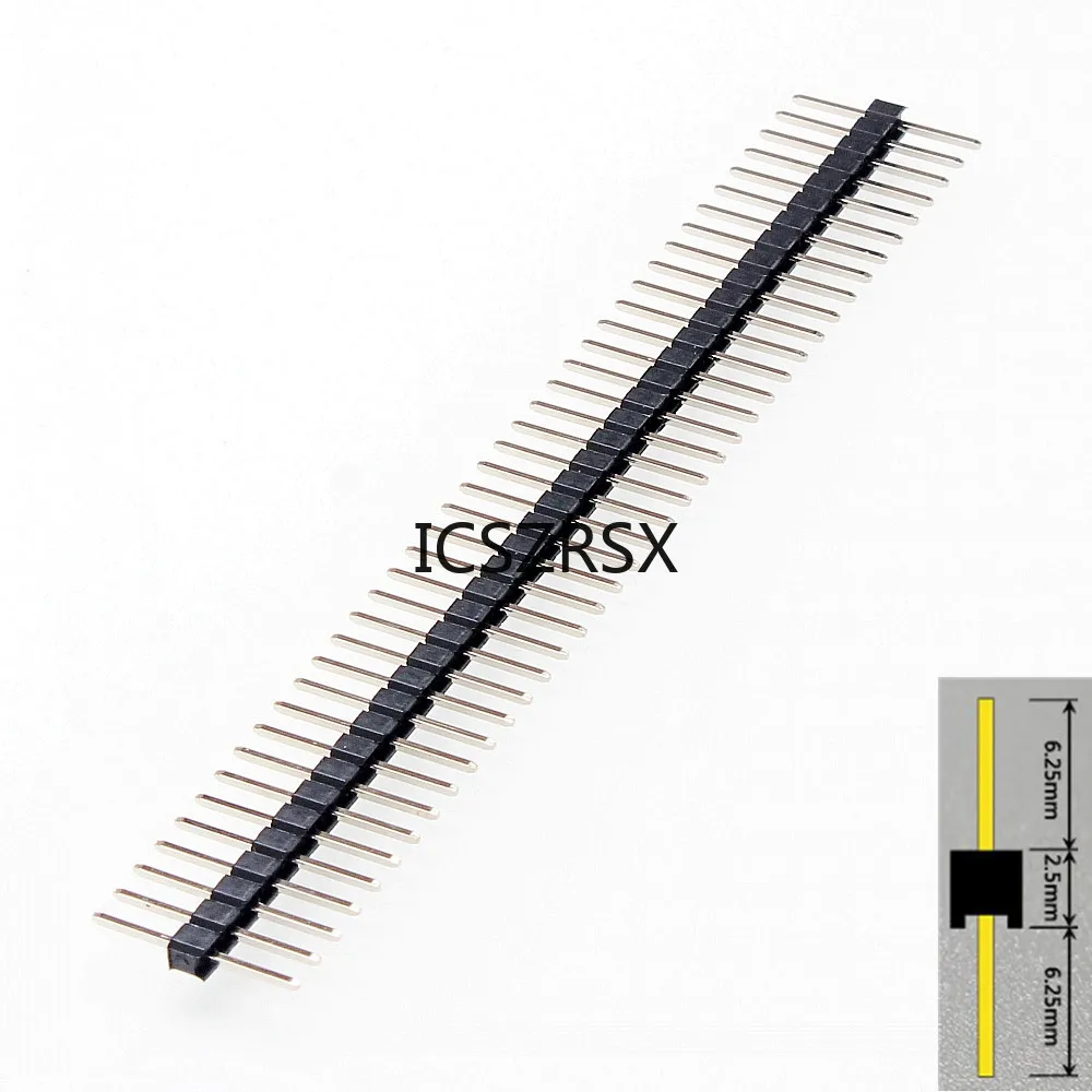 10PCS Break Away Headers - 40-pin Male ( Long Centered ) for Arduino