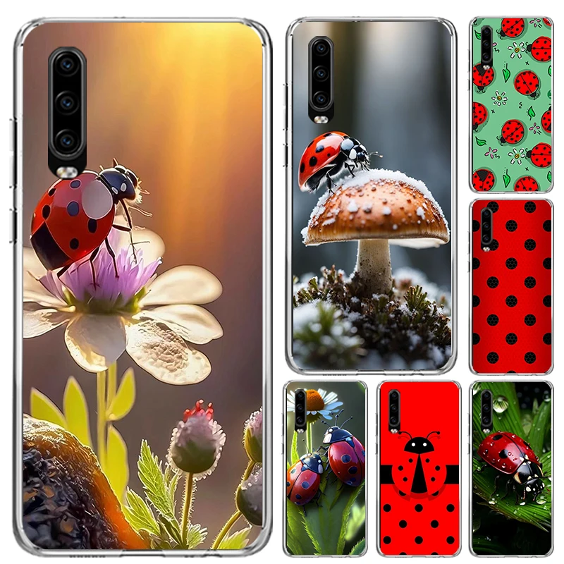 Insect Seven-Star ladybug Phone Case for Huawei P40 P30 P20 P10 Pro Mate 20 10 Lite P Smart Z Y5 Y6 Y7 Y9S Soft Funda Print Shel