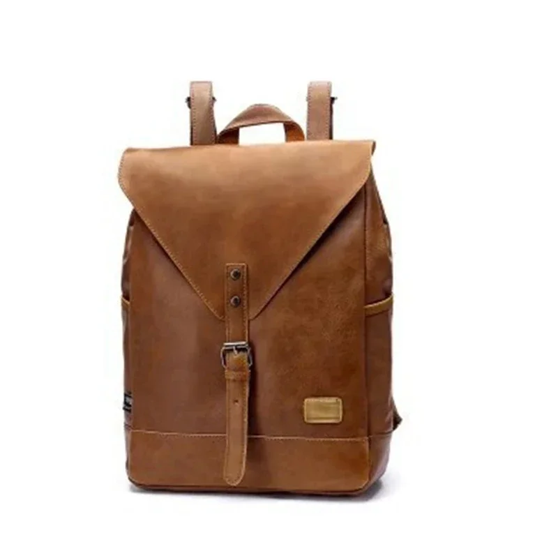 Customizable Women fashion backpack male travel backpack school mens leather business bag large laptop shopping travel bag