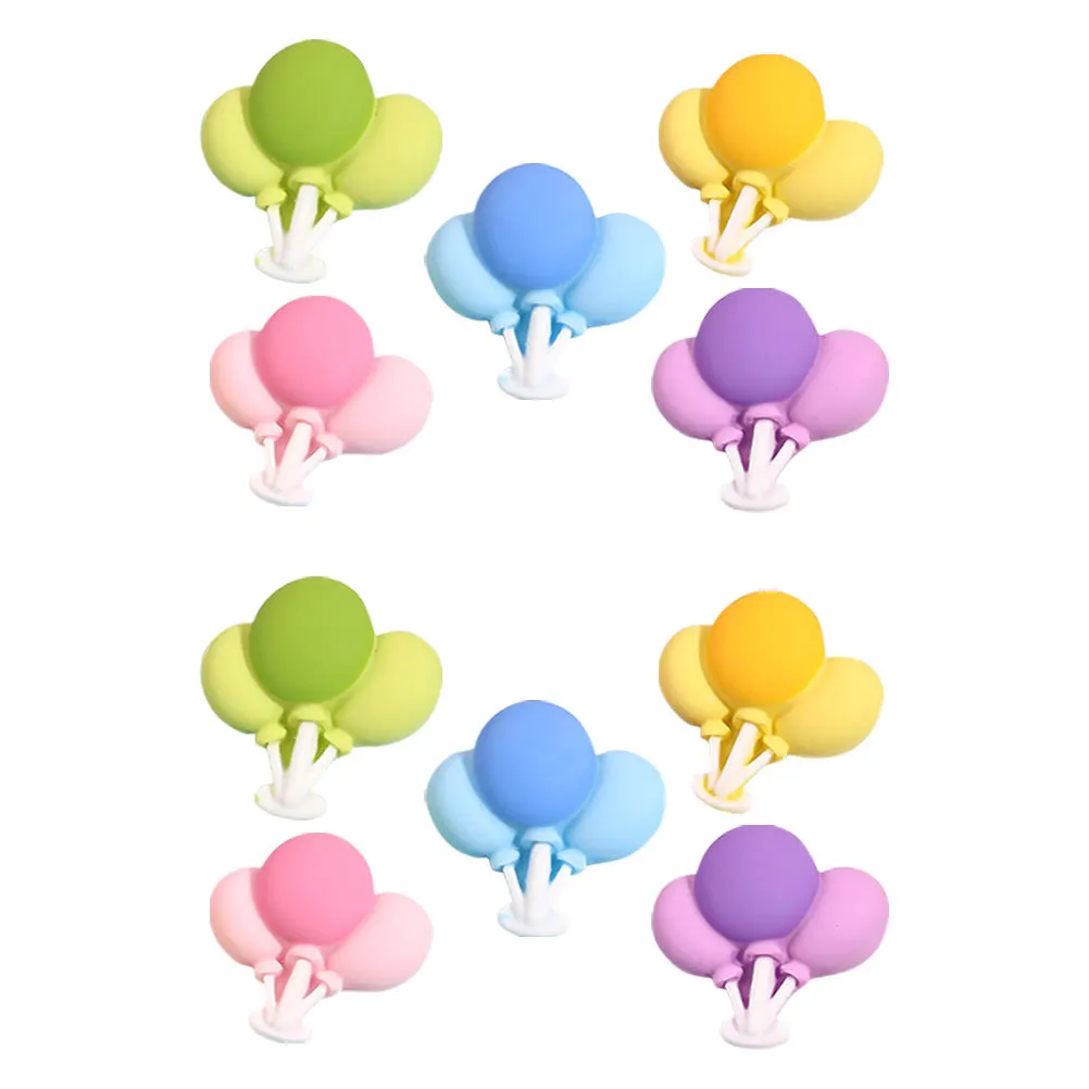 10 szt. żywicznych zawieszek w kształcie chmurki, płaskie, urocze, kreskówkowe, do samodzielnego wykonania etui na telefon, spinek do włosów, dekoracji butów, rękodzieła, scrapbookingu, kaboszonów.