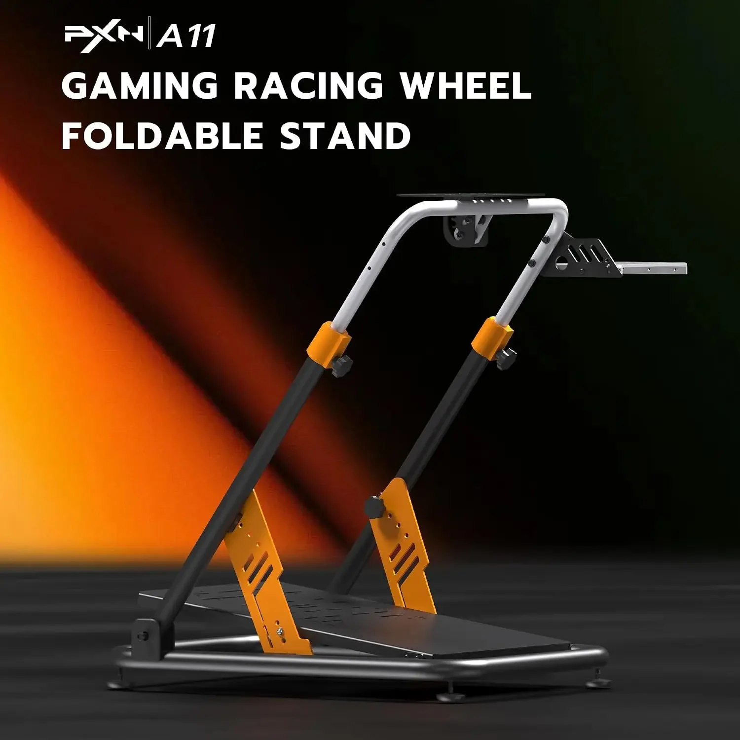 A11 Heavy-Duty Foldable Racing Wheel Stand | Carbon Steel Frame, Height and Angle Adjustable, for V99, V10, VD4, VD6, G29