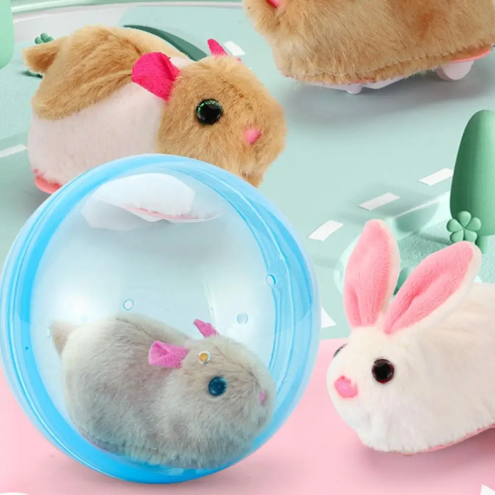 Electric Rolling Ball Toy,Electric Hamster Running Rolling Toy for Cats,Encourages Toddler Crawling Development,Pet Rotating Toy
