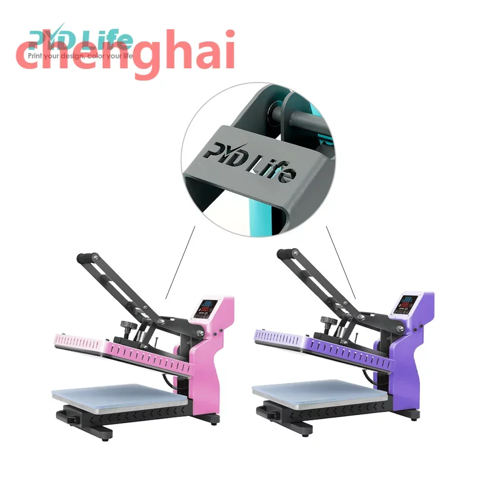 PYD Life 38x38 Green Drawer Printing Presses Machine Pressing Large Format T Shirt Sublimation Flat Heat Transfer Press Machine