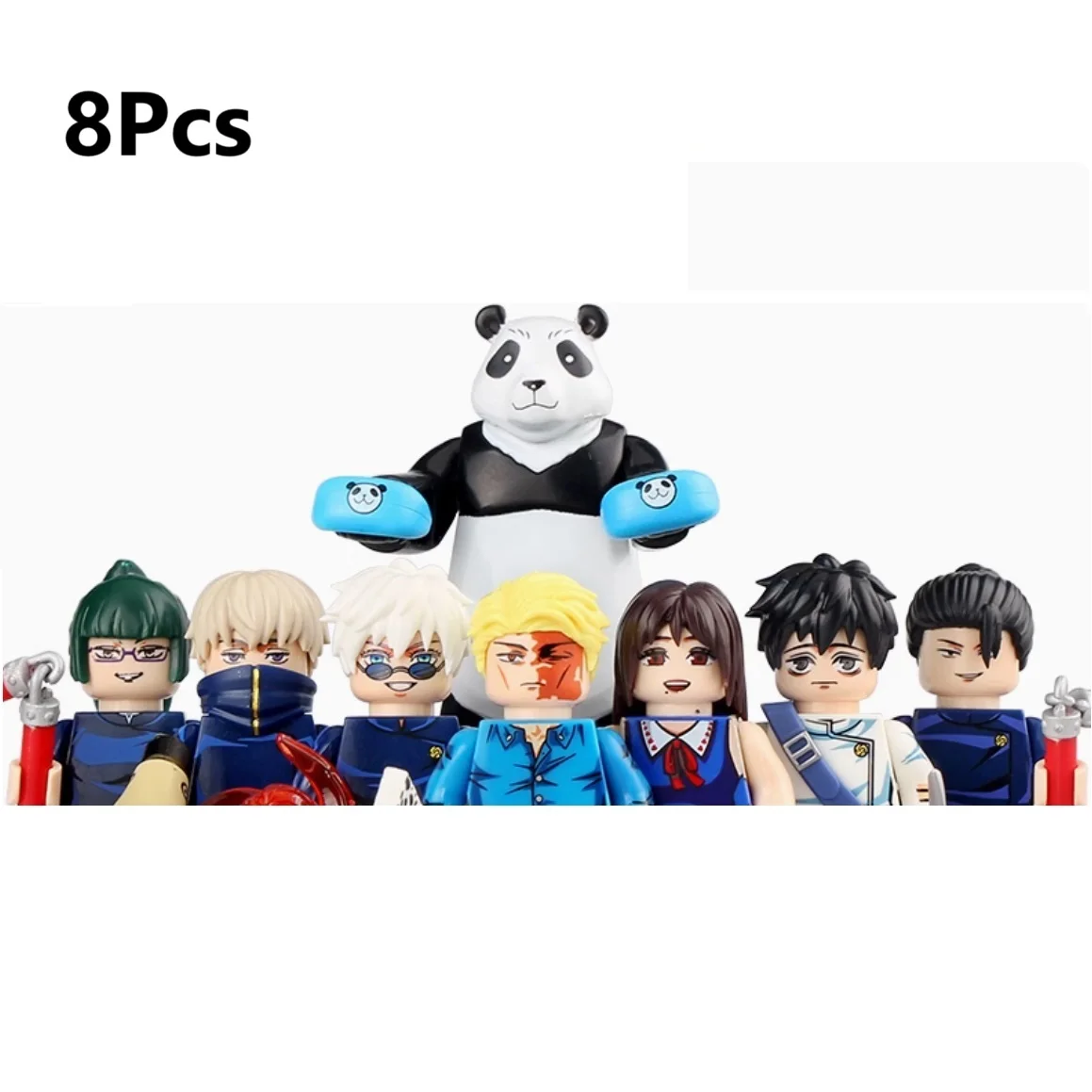 WM6200 WM6201 WM6202 Itadori Yuji Jujutsu Kaisen Set Building Blocks Mini Action Figure Toys