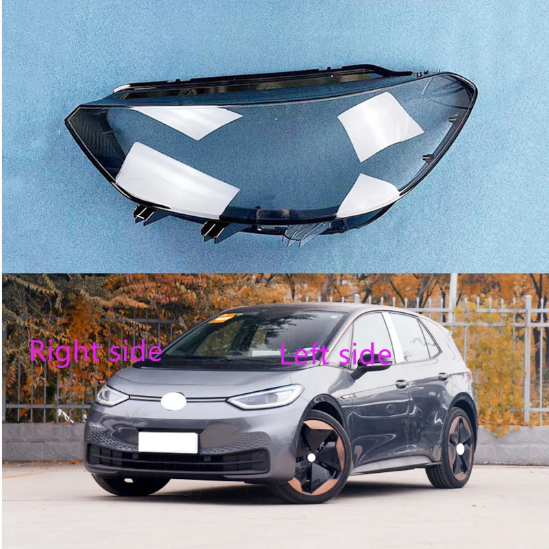 

For Volkswagen VW ID3 2021 Car Headlight Shell Headlight cover Headlamp Lens Headlight Glass Auto Shell Cover
