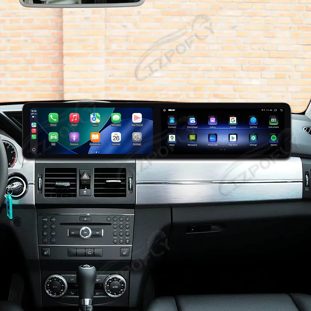 

Автомобильный радиоприемник с экраном 12,3 дюйма для Mercedes-Benz GLK 2009-2012, Android, GPS-навигация, мультимедийный видеостереоприемник, головное устройство