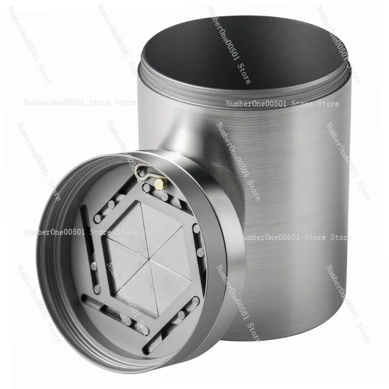 304 Stainless Steel Ashtray Matte Finish Rotating Design for Office Home Luxury Decor