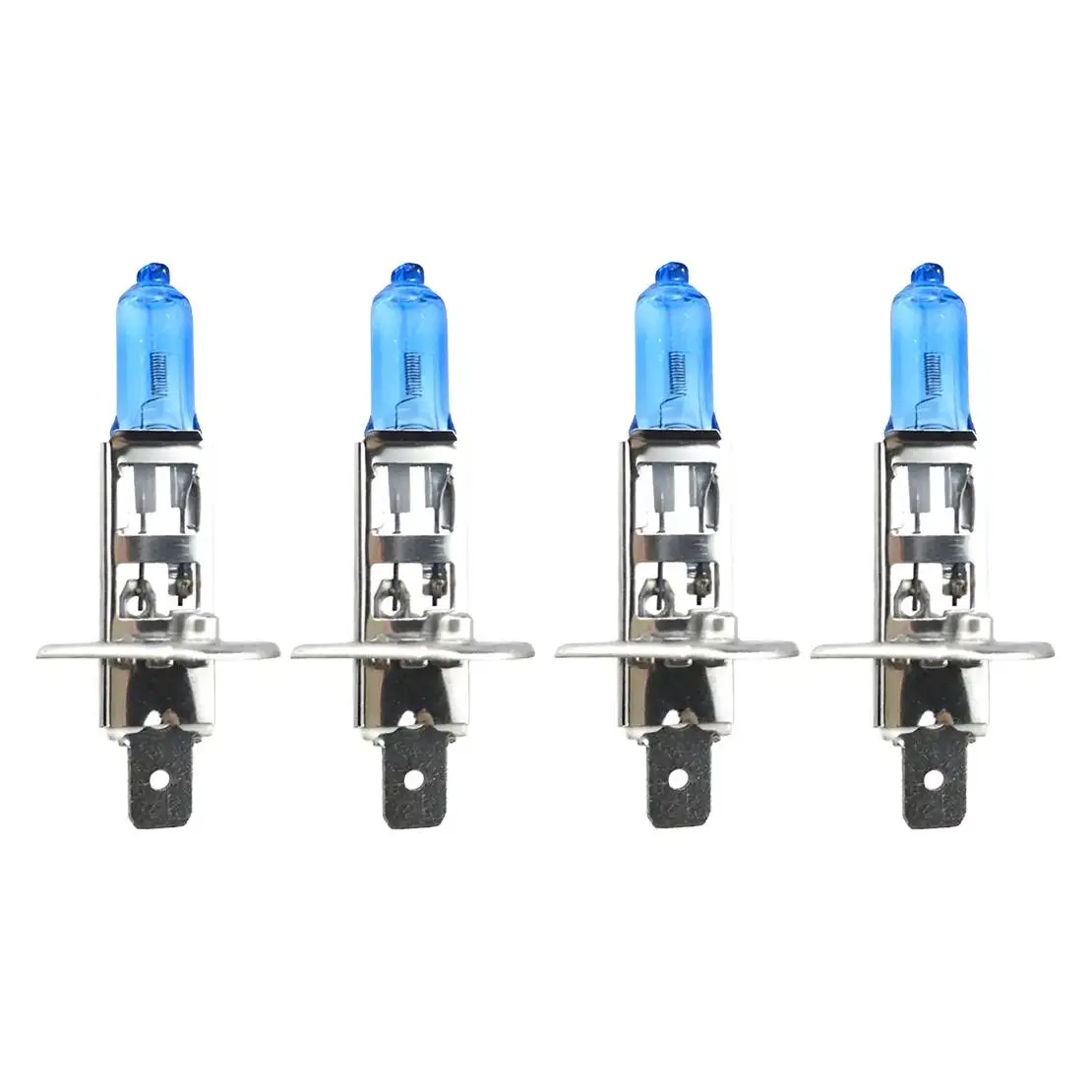 

Universal 4Pcs Car Headlight Headlamp White Fog DRL Light Lamp Halogen Bulb Bulbs 5500K H1 12V 100W