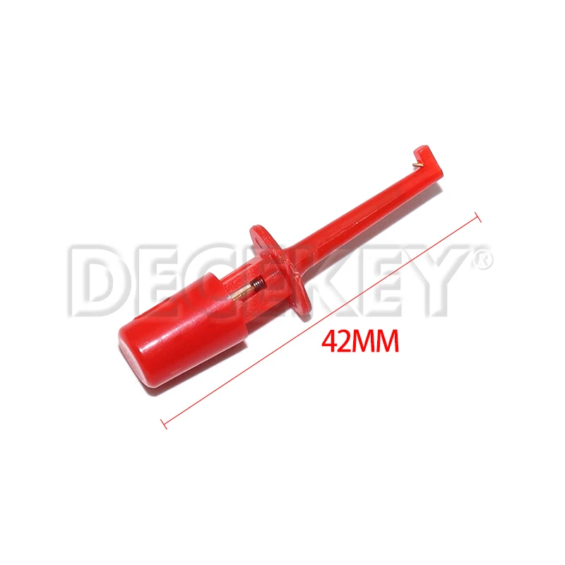 Mini Single Test Hook Clip Test Probe For Electronic Testing IC Grabber Small Size Round Crocodile Clip Hook Test Clip