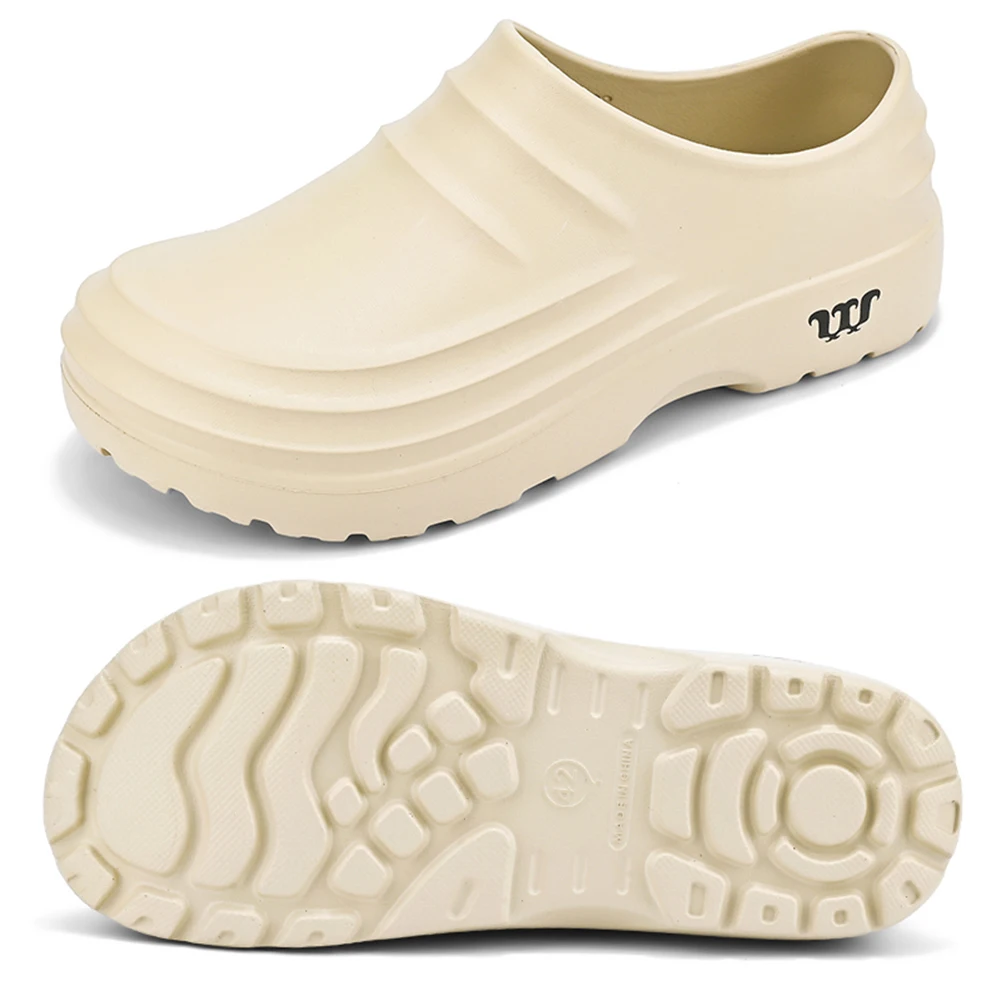Chef Shoes Thickened Work Loafers Waterproof Warm Lined Nurse Shoes Lightweight Unisex Garden Shoes Oil Proof for Kitchen Work