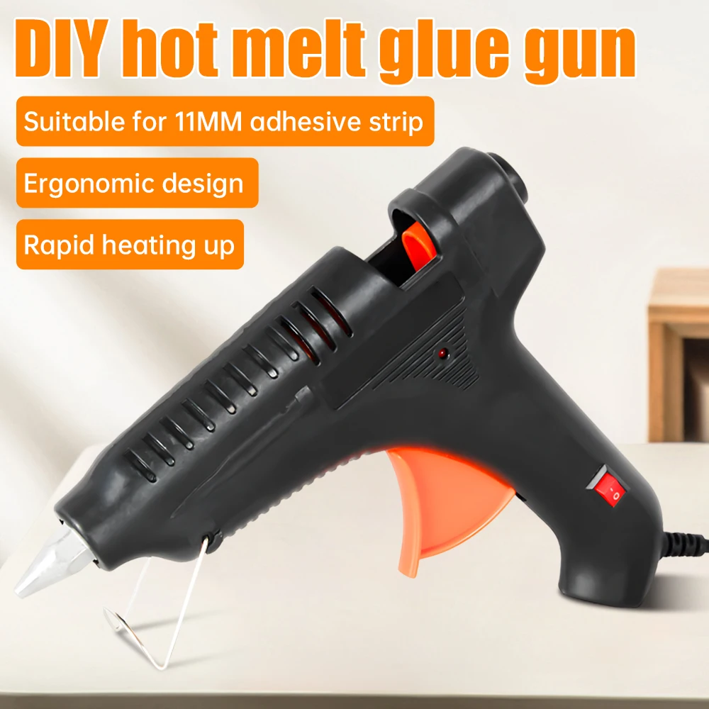 Pistolet do klejenia na gorąco 100W 11mm Pistolety do klejenia Pistolety przemysłowe temperatura termoelektryczne narzędzie do naprawy DIY Pistolet elektrotermiczny
