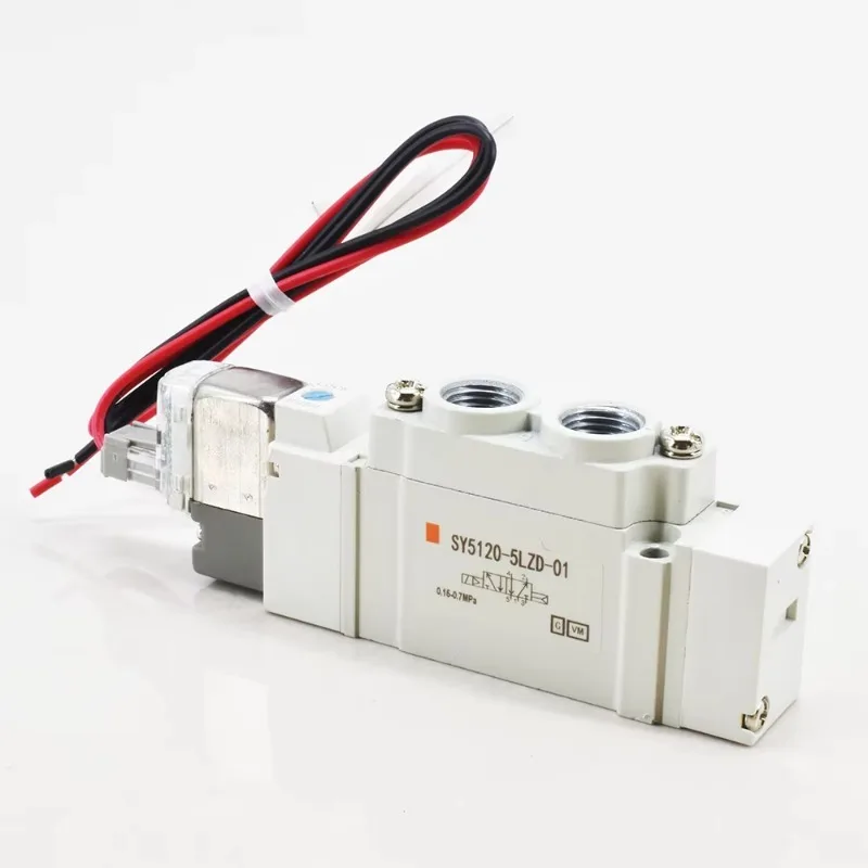 

High-Performance 5 Port 2-Position Pneumatic Mini SMC Solenoid Air Control Valve SY5120-5LZD-01 1/8''