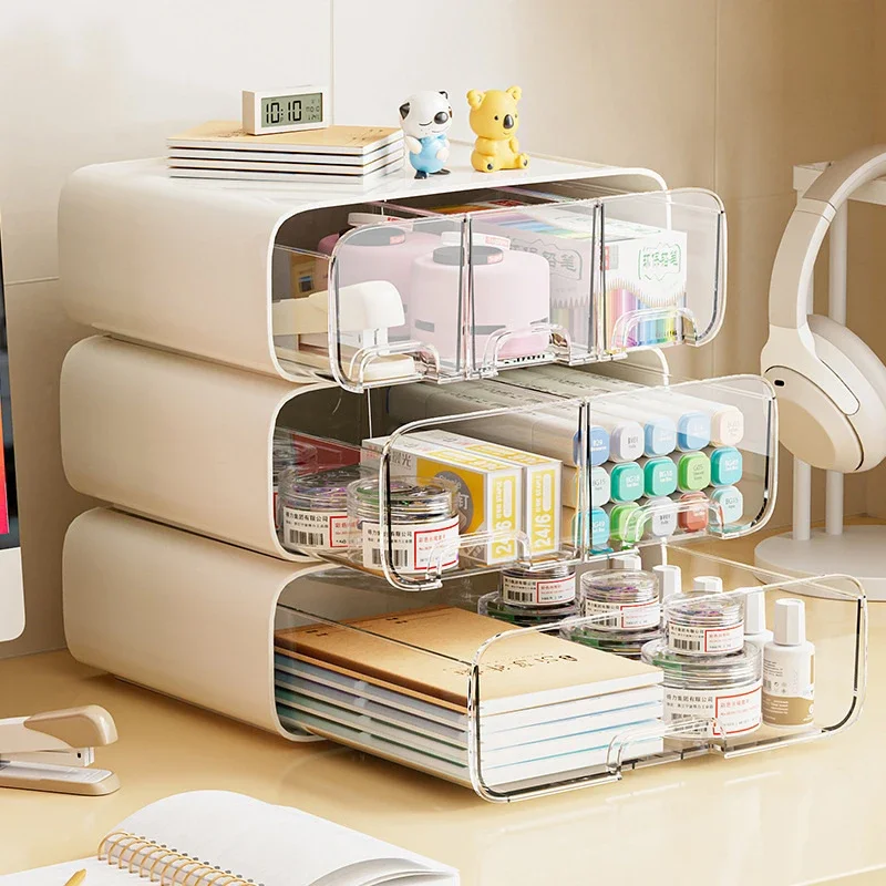 Multi-layer Desktop Storage Box Multi-function Drawer Storage Cabinet Cosmetics Rack Sundries Storage Box