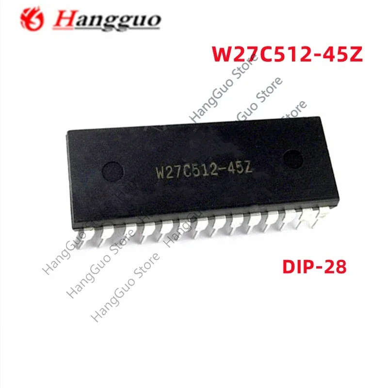 5 pçs/lote Original W27C512 W27C512-45Z 27C512 DIP-28
