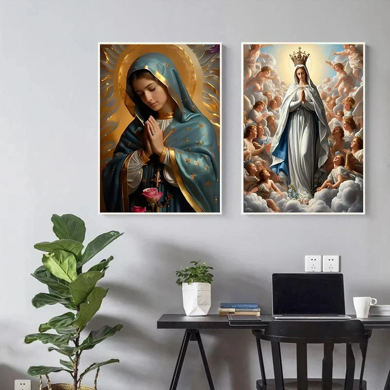 

Devout Girl Posters and Prints Modern Canvas Paintings Wall Art Pictures for Living Room Home Decoration