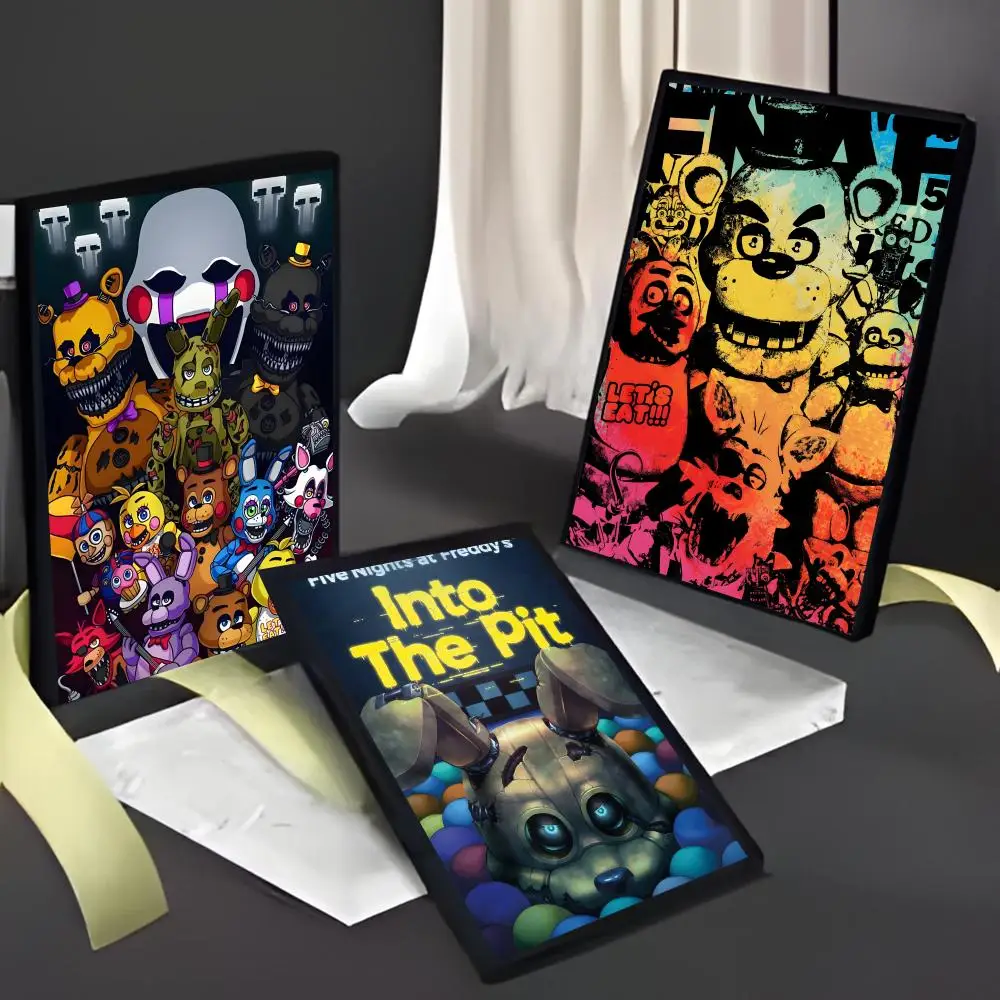 F-Five N-Nights at Freddy's Horror Survival Game Poster American Film Mural Home Childrens Room Wall Decor Print
