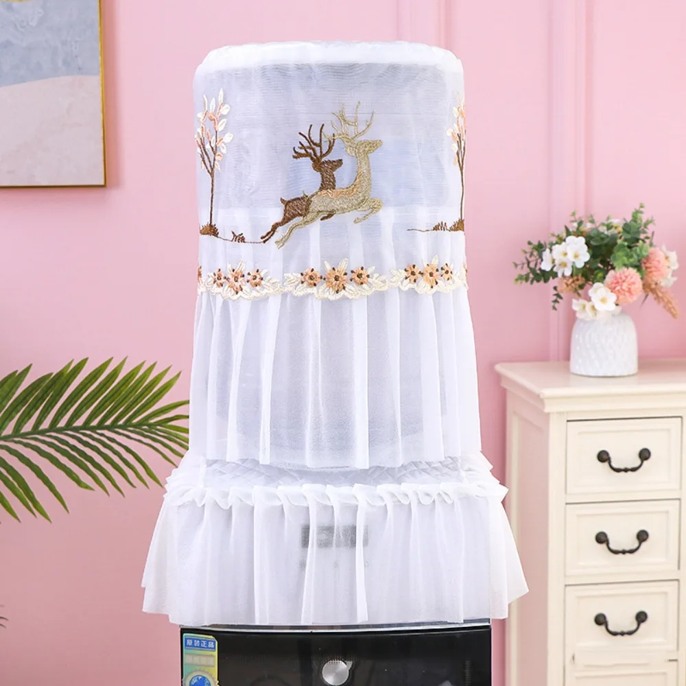 

New Lace Water Dispenser Cover Upper Opening Dustproof Water Bucket Sleeve Reusable Household Barrel Dust Cover
