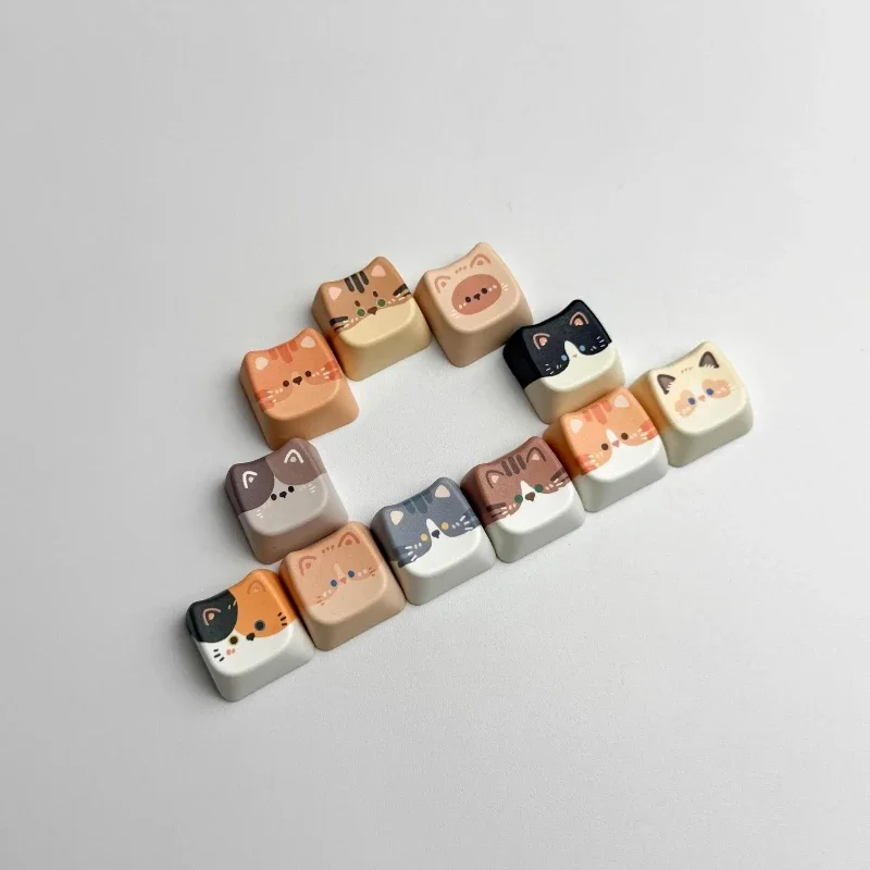 3D Cat Keycap for Mechanical Keyboard, Cute Switch Tester, Stress Relief Fidget Pendant Toy