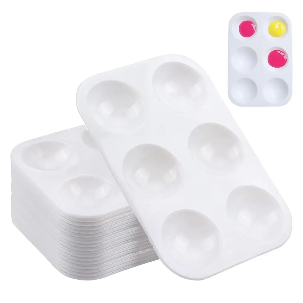25 Pcs White Plasti…