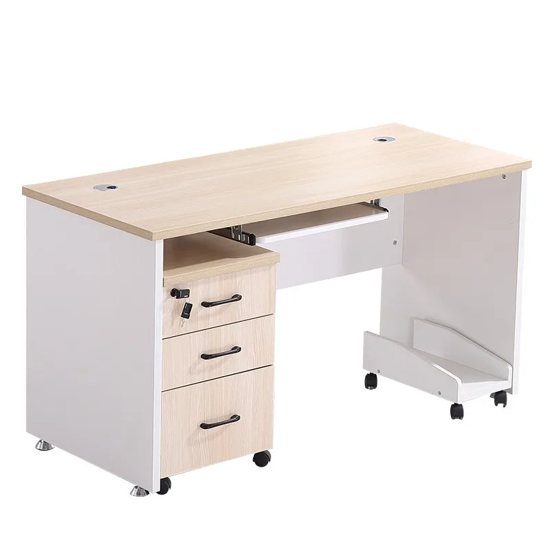 

Computer desk, desktop home simple modern staff table 1 meter 2 bedroom writing desk, single staff desk