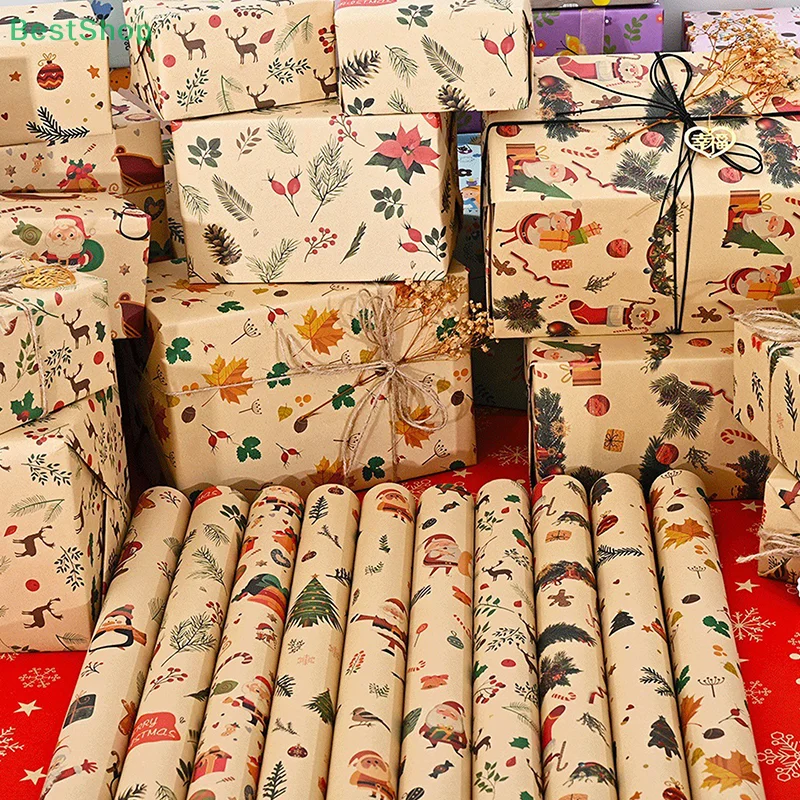 

Christmas Wrapping Paper, Suitable For Factory Use, Ideal For Packaging New Year Gifts, Birthday Gifts, Gift Boxes