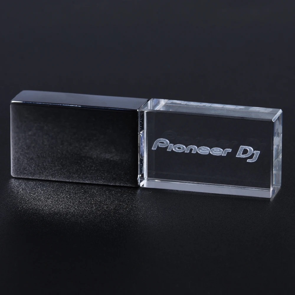JASTER Pioneer DJ Crystal USB-flashdrive 128 GB hoge snelheid Memory Stick 64 GB zilveren deksel Pendrive 32 GB echte capaciteit U Disk 16 GB