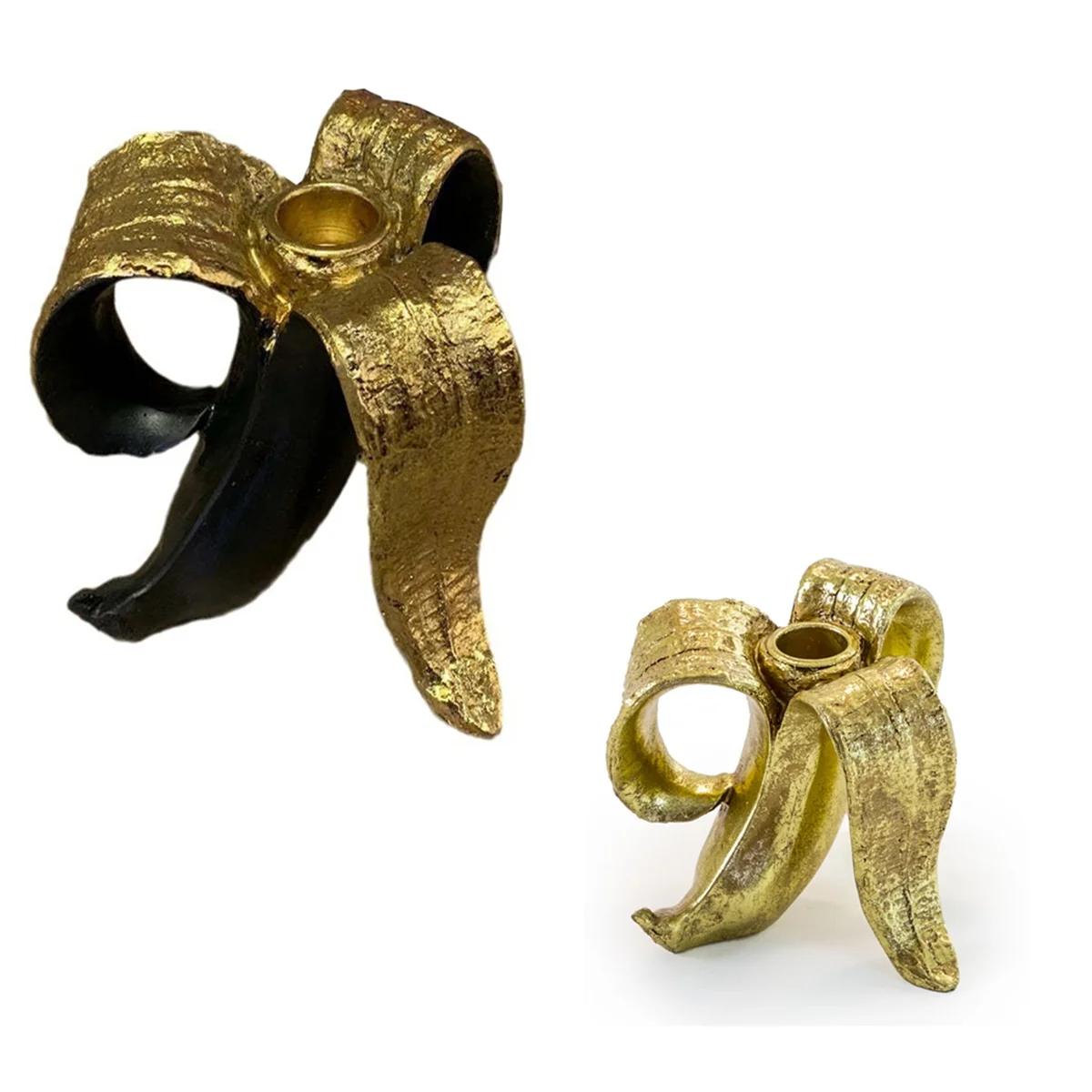 

2PCS Classic Candlestick Holder Personality Banana Shape Candle Holder Home Table Candlestick Party Special Props Home