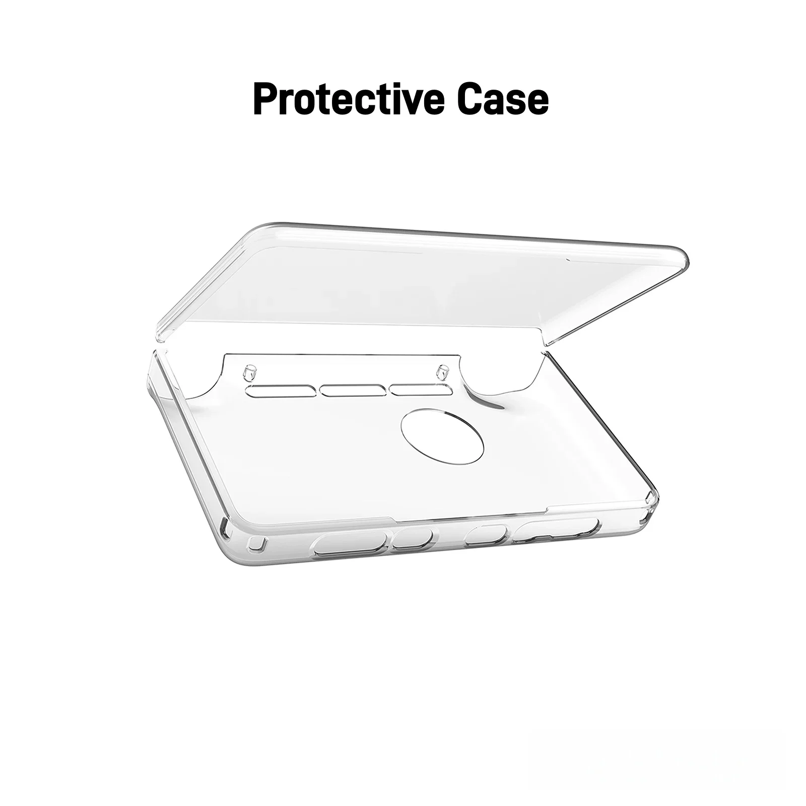 Komplettes Zubehörset für AYN THOR Handheld: TPU-Griff, gehärtetes Glas, Etui, Aufbewahrungstasche und Trageband