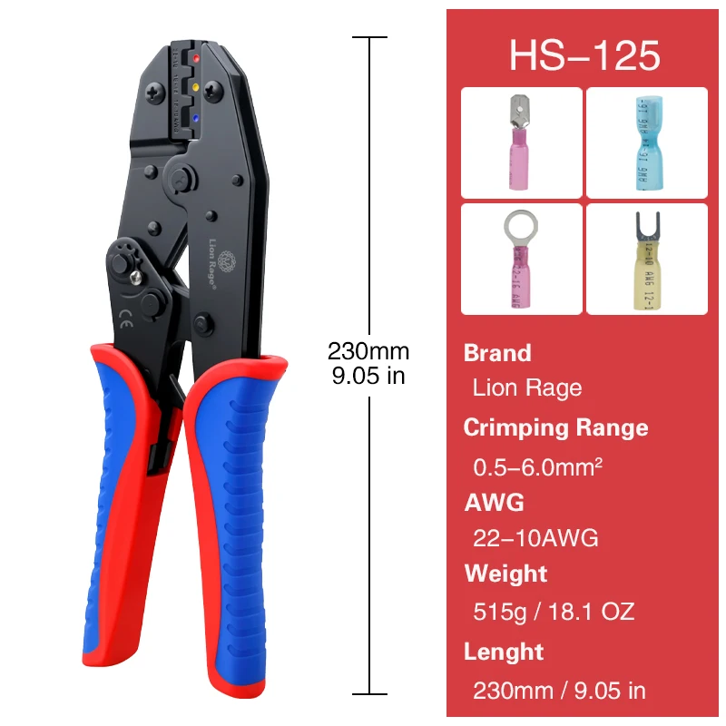 HS-125 BHT-serie elektrische bedrading krimptang - Home Improvement Terminal Krimpgereedschap Handgereedschap voor draadkrimpen
