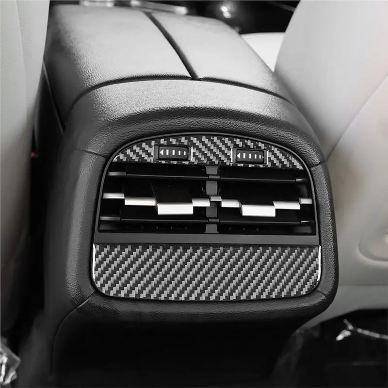 ألياف الكربون الخلفي منفذ الهواء غطاء فتحة التهوية لمازيراتي جيبلي 2014-2022 الملحقات الداخلية #6