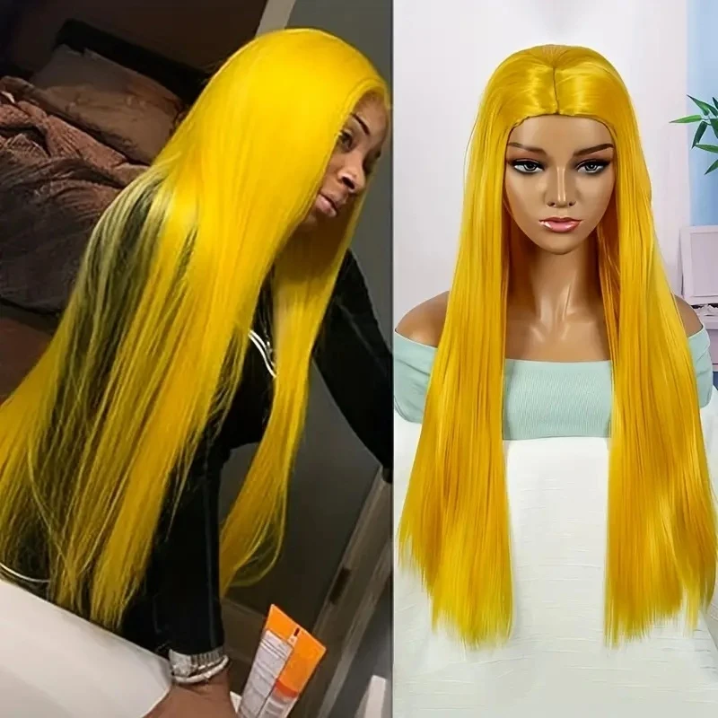 

New fashion with middle parting long , African colored cosplay straight hair wig