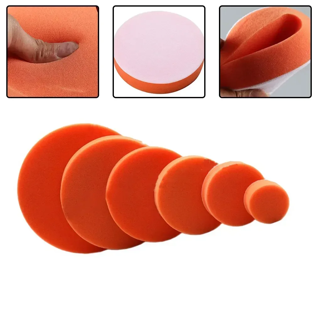 2pcs Car Polishing Buffing Pad 2-7inch Buffing Waxing Sponge Wool Wheel Polishing Pad Flat Sponge Polisher Clean Disc Tools