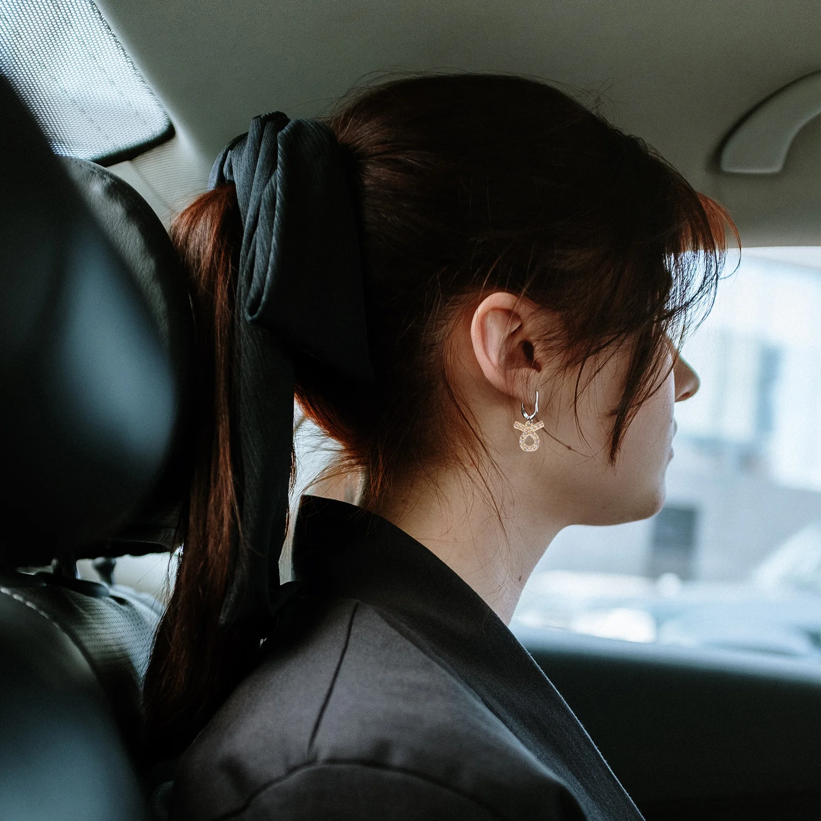 3 قطعة قلادة زودياك أقراط نحاسية أنيقة لامعة الأذن ترصيع لحفل زفاف عادية أنيقة لتقوم بها بنفسك مجوهرات هدية أقراط نحاسية