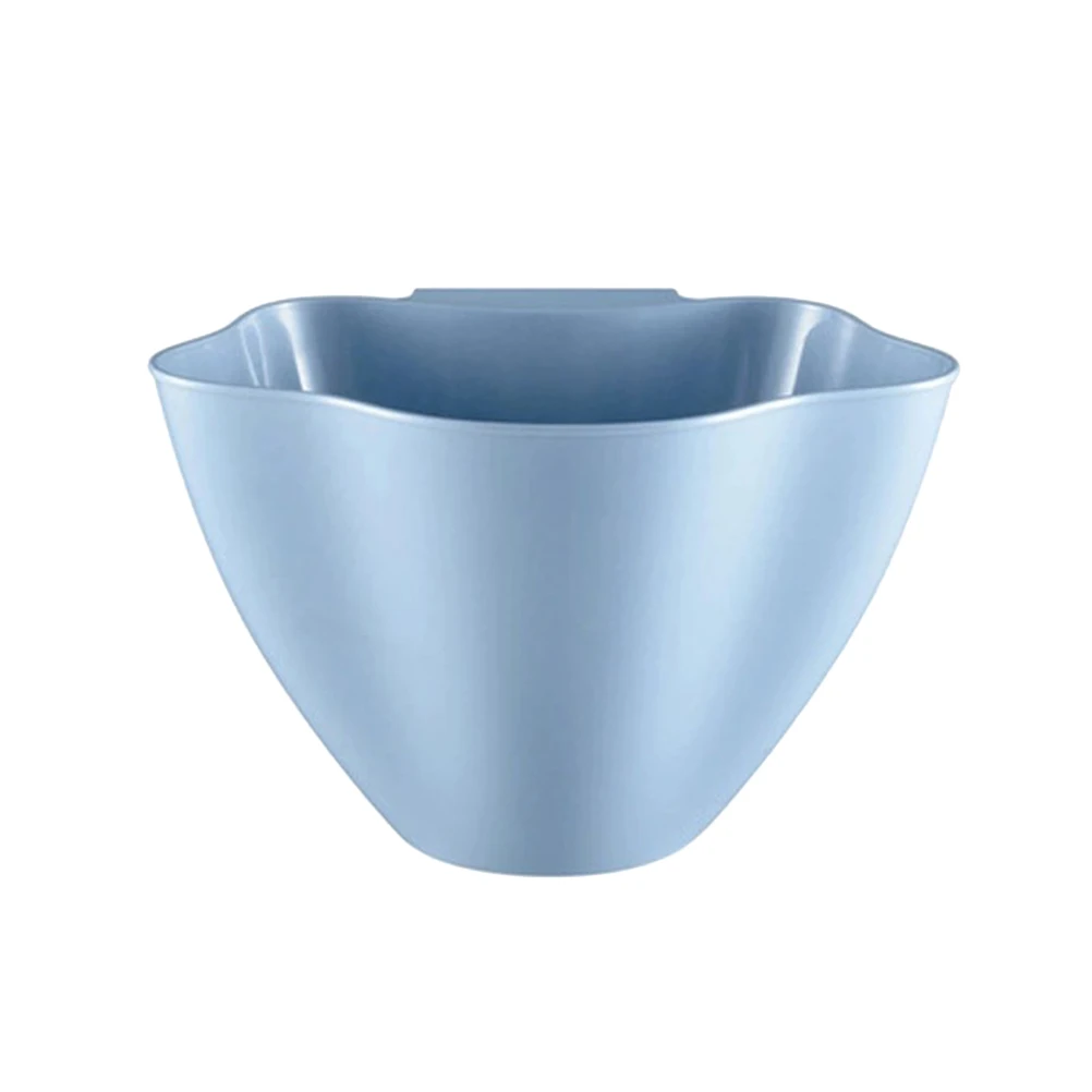 

3pcs Hanging Can Kitchen Garbage Storage Box Storage Container Wall Mounted Blue Garbage Box Household Plastic Organizer