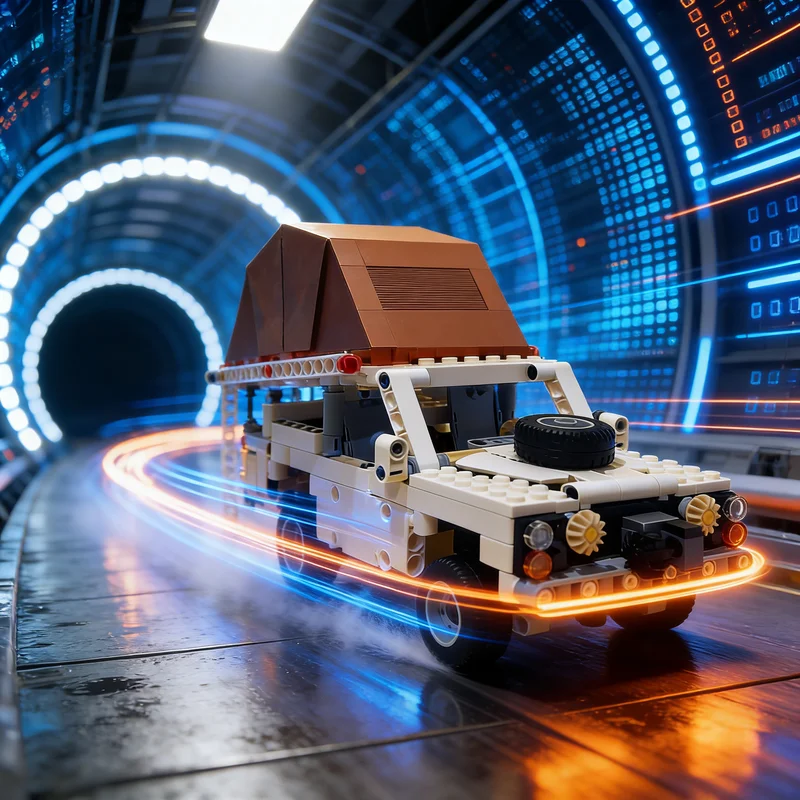 417pcs MOC Technical Land Rover Classic Defender Roof Top Model Building Blocks Architecture Toy Christmas Gift Kids Idea Brick