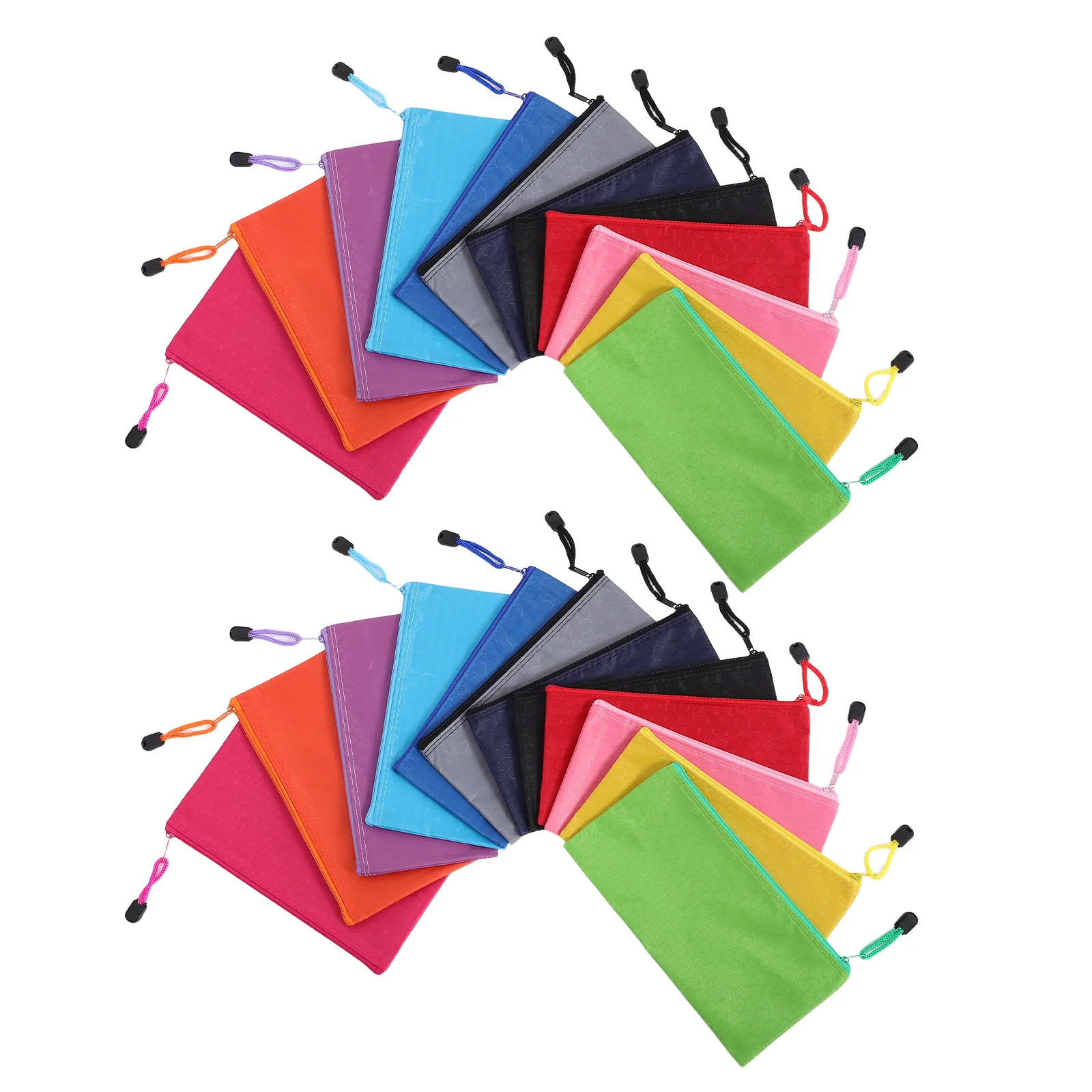 

Teen Girls Boys Pencil Case Set 24 Pcs Lightweight Zipper Pouch Waterproof Stationery Holder Big Capacity College Desk Organizer