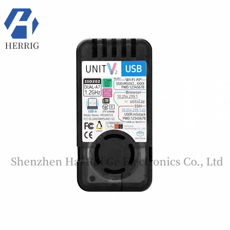 Official M5Stack UnitV2-USB AI recognition programming development vision module, can connect to an external UVC camera