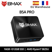 BMAX B5A Pro AMD Ryzen7 5825U Processor AMD Radeon Graphics 16GB(Support Max 64GB) DDR4 512GB NVMe SSD Windows 11