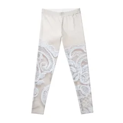 White wedding lace Leggings harem pants gym legging woman legging pants raises butt Leginsy push up