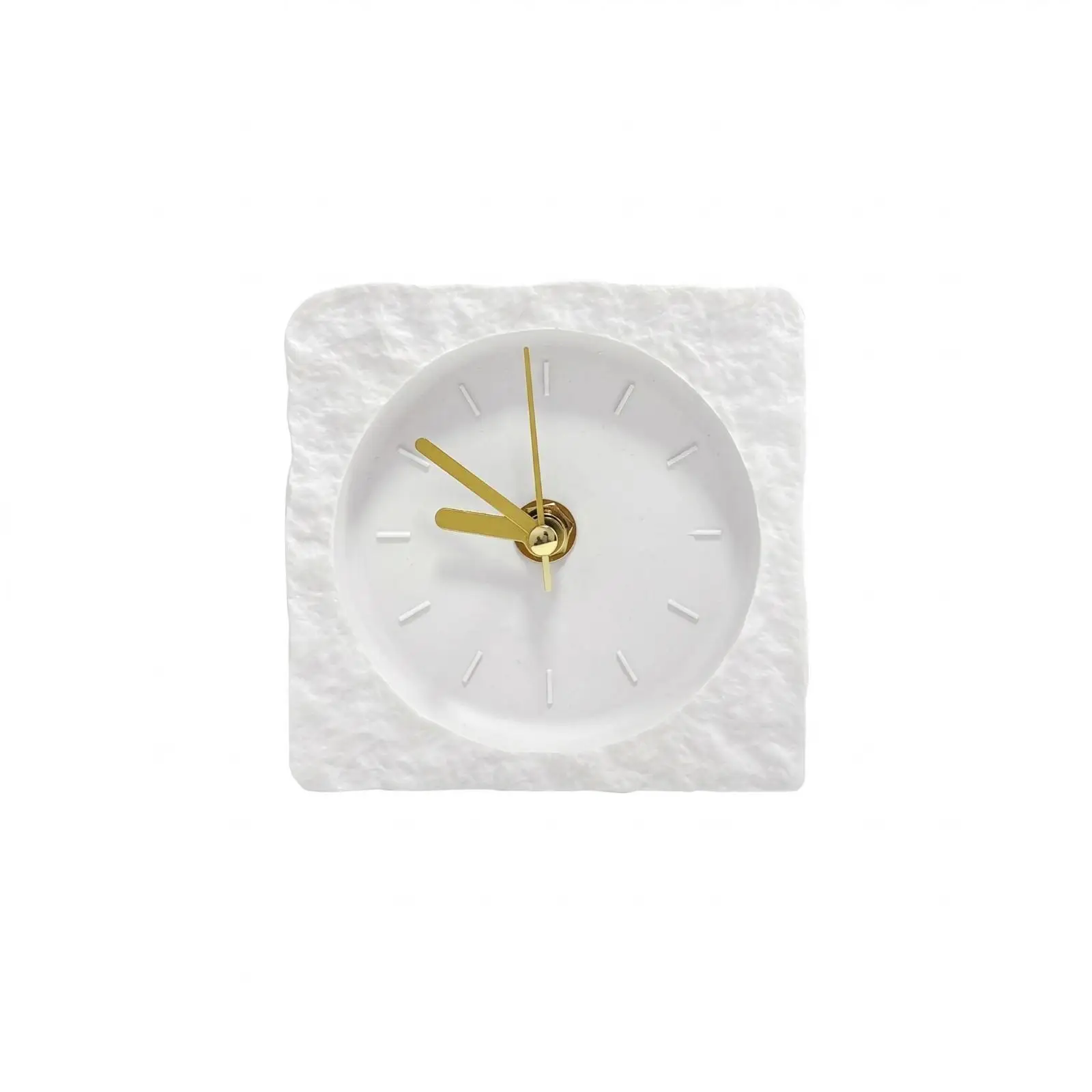 Modern Desk Clock Luxury Decorative Rectangular Timepiece Sophisticated Home Decor for Office, Study