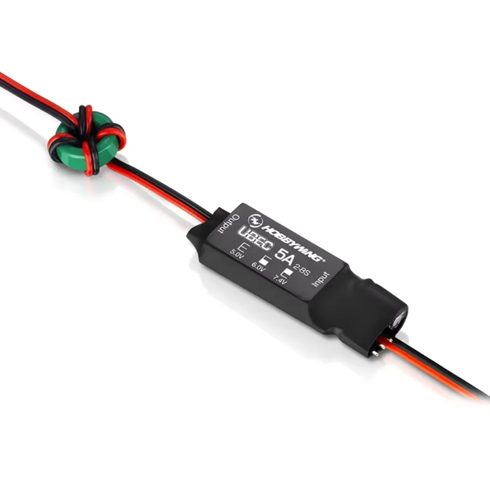 

Hobbywing UBEC 5A V2 Air High Voltage Regulator Module 2-8S 5V 6V 7.4V 5A Adjustable BEC For Crawler