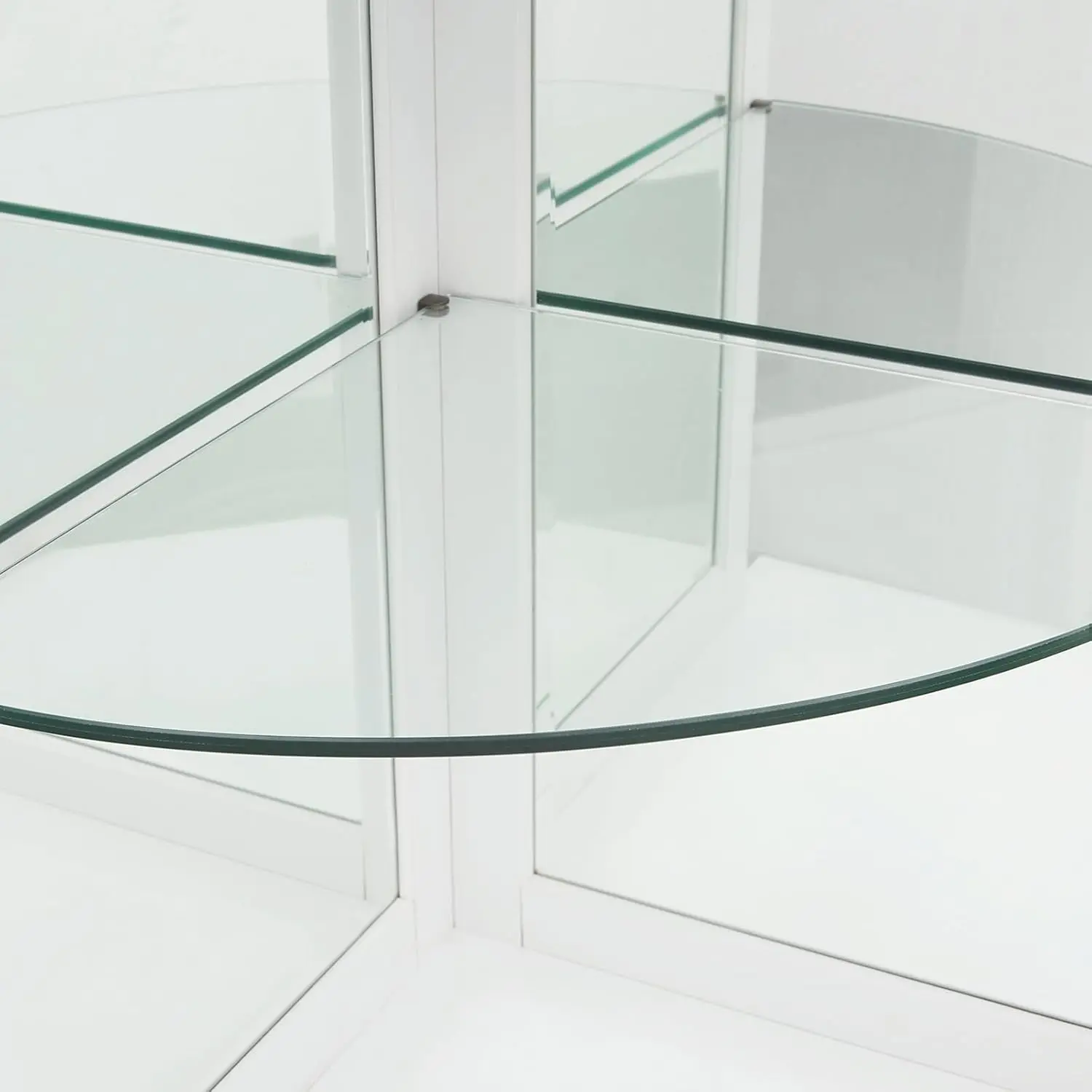 Home Source Corner Bar Unit 73" Charcoal with Two Glass Shelves, Built-in Wine Rack, Storage Living, Home Office, Kitchen