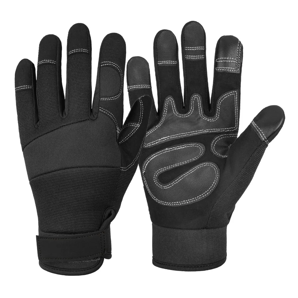 

Utility Full Finger Garden Work Gloves Wear Resistant Touch Screen Outdoor Gloves High Dexterity Anti Slip Ride Gloves Roping