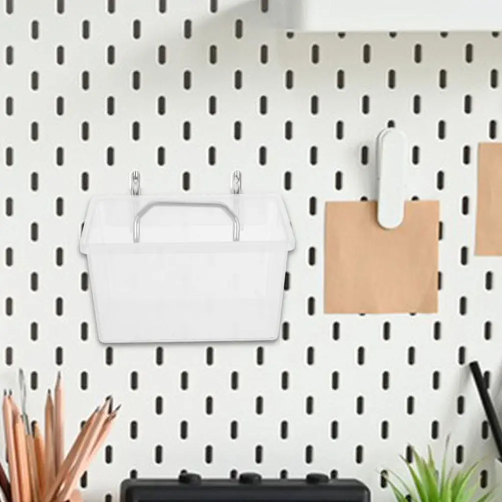 1Set Thickened Hole Antistatic Pegboard Storage Containers Peg Board Tool Utility Bins Garage Organizer Nuts Bolts Screws
