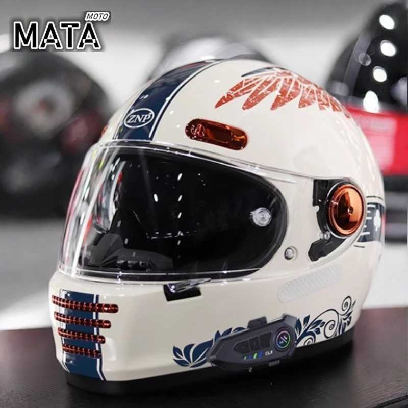 

HOT Retro Motorcycle Helmet Full Face Double Lens Off Road Helmet Cascos Para Motos for Harley Casco Moto DOT Certification