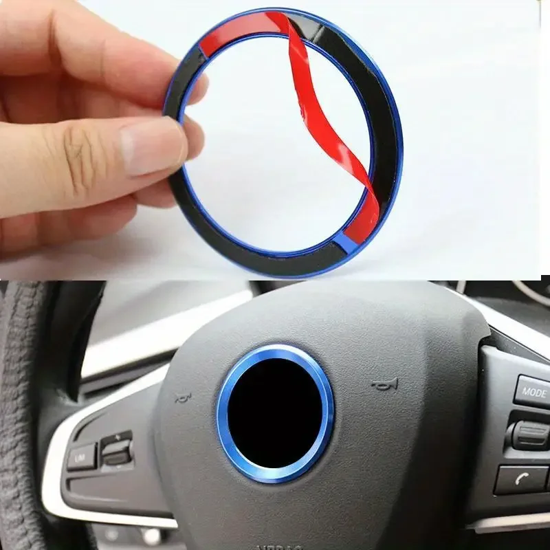Car Styling Decoration Ring Steering Wheel Circle Sticker For BMW Performance M Power E90 E91 E92 E93 X1 X3 X5 X6 M3 M5 E46 E39
