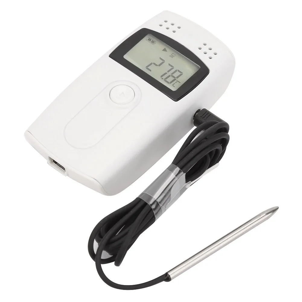For RC-4 Digital Temperature Logger With USB, 16000-Point Memory, -30~60℃ Range, LCD Battery Display, For Pharma/Food Transport