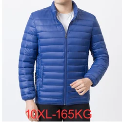 Autumn Winter Large Jackets Men 10XL 9XL 8XL 7XL 6XL 5XL 4XL Bust 164cm Plus Size Coat 70 to 165KG