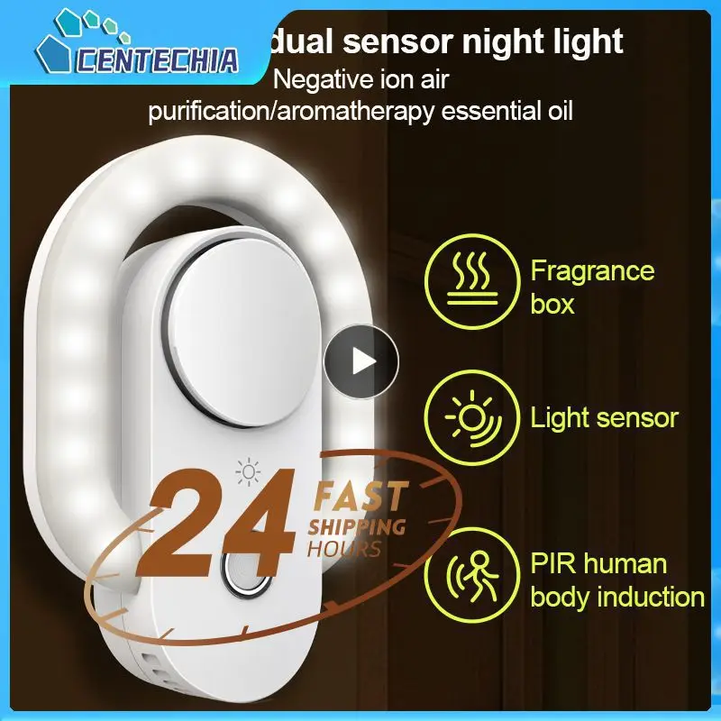 1~8PCS Air Purification Night Light Intelligent Emergency Night Light Aromatherapy Night Light Adjustable Usb Charging Sensitive